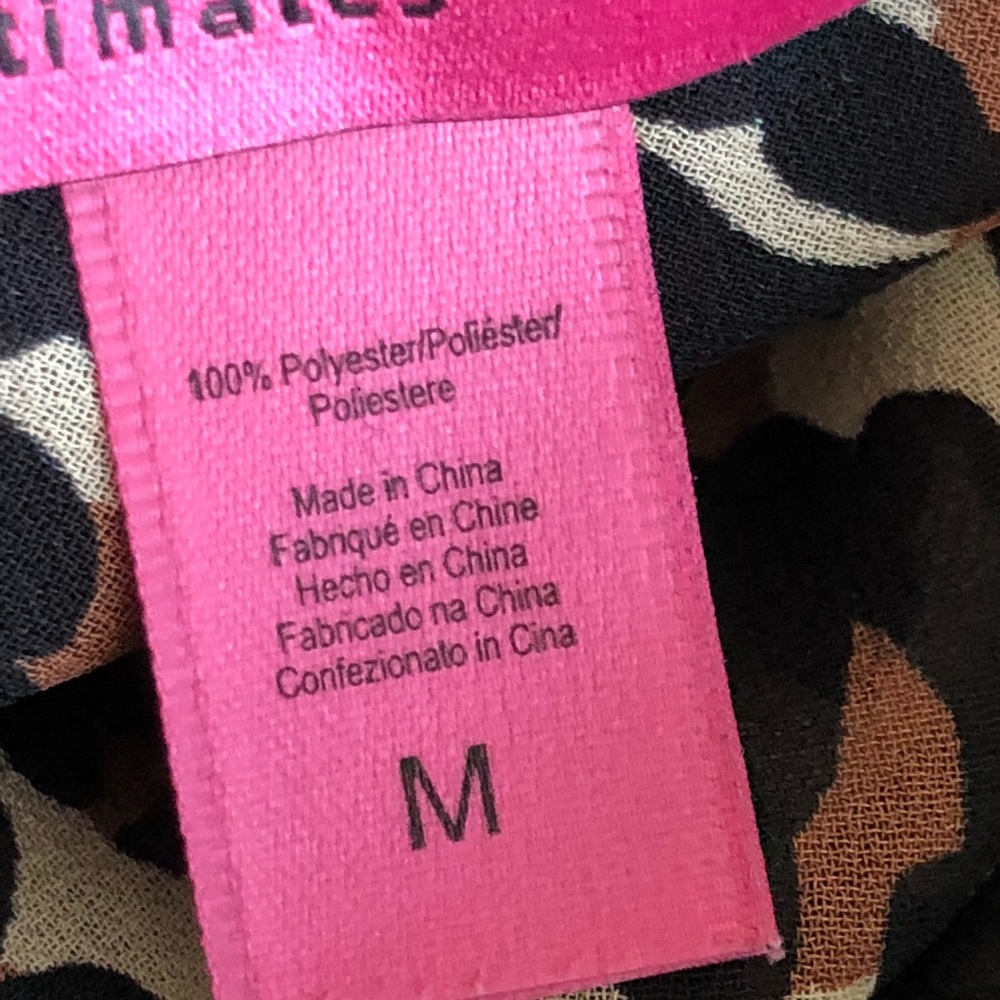 Betsey Johnson Intimates Leopard Print Chemise Med - Picture 6 of 7